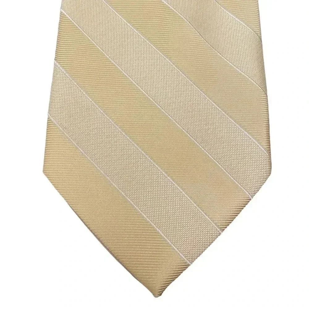 Yellow Men's Classic Stripes Tie Size Regular